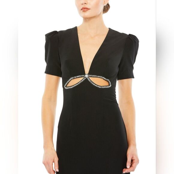 NWT Mac Duggal Short-Sleeve Long Formal Dress - Picture 9 of 11